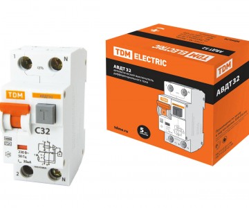 Автоматический Выключатель Дифференциального тока - АВДТ 32 C32 30мА TDM