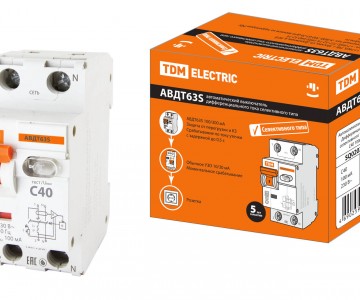 Автоматический Выключатель Дифференциального тока селективного типа АВДТ 63S C40 100мА TDM