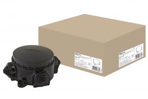 Коробка электромонтажная КЭМ 1-10-3М ОП D72 мм IP44, 3-х рожк. (карболит) TDM