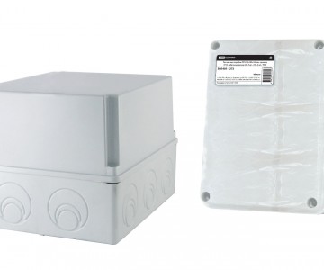 Распаячная коробка ОП 240х195х165мм, крышка, IP44, кабельные ввода d28-3 шт., d37-2 шт., TDM